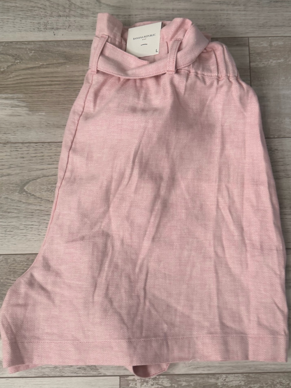 Banana Republic Linen Blend Tie Waist Shorts - size L NWT - Picture 4 of 8